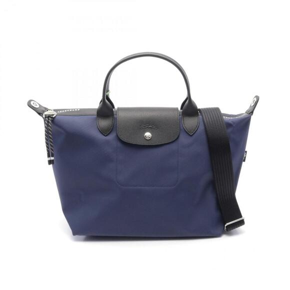 LONGCHAMP Black Leather Tote Bag - Picture 1 of 5